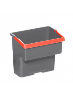 Seau 4L gris avec anse de couleur