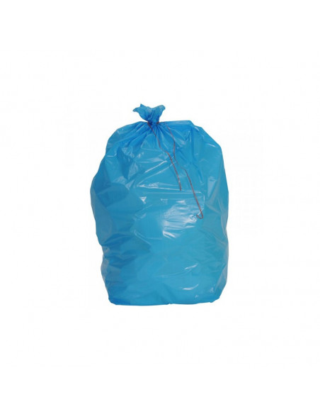 Sac Poubelle 110L Bleu - Carton de 200 Sacs