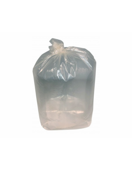 Sac Poubelle 130L Transparent - Carton de 100 ou 200 Sacs