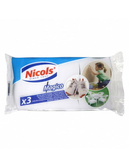 Eponge gommante blanche - Sachet de 3