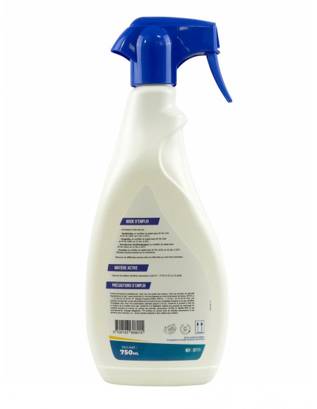 Spray dégraissant désinfectant surfaces alimentaires - DETERQUAT DDM - 750ml
