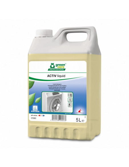 Lessive liquide hypoallergénique Ecolabel - ACTIV LIQUID - Bidon de 5L