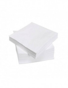 Serviette Airlaid blanche 48x48cm - (10x50) - Carton de 500
