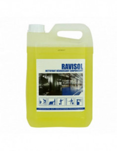 Dégraissant surpuissant sols industriels RAVISOL - Bidon 5L