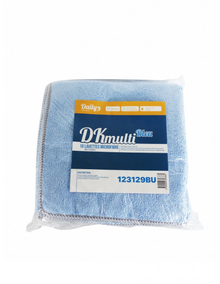 Lavette microfibre multi-usage DKMULTI - 38x38cm - Sachet de 10