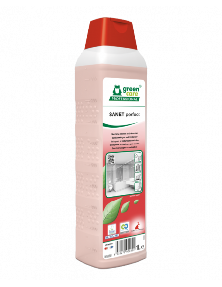 Détartrant sanitaires Ecolabel - SANET PERFECT - Bidon de 1L