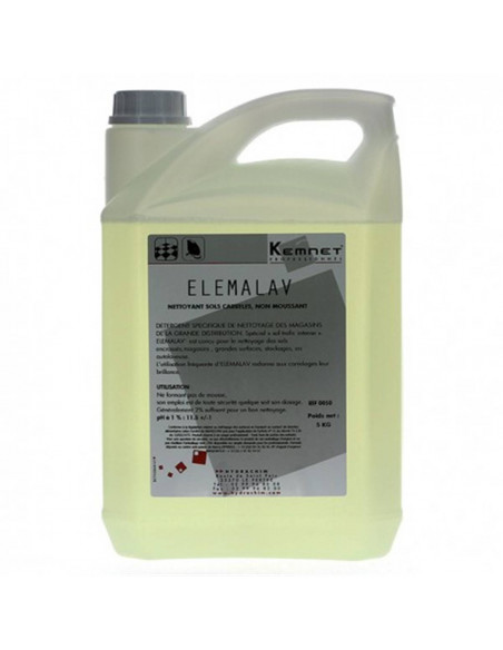 Détergent non moussant ELEMALAV - Kemnet Pro - Bidon 5L