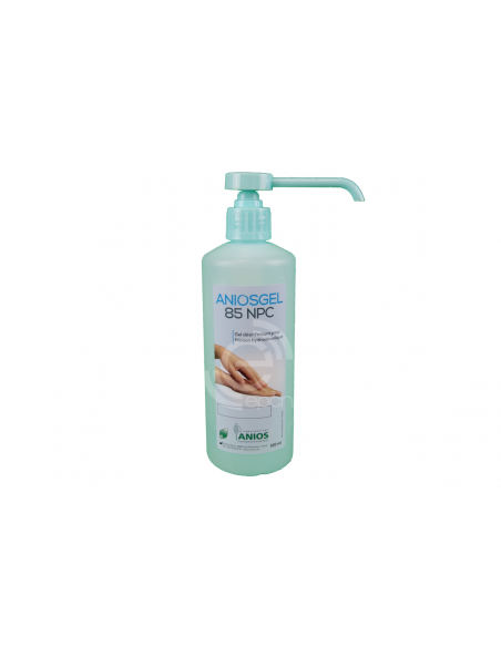 Gel hydroalcoolique - ANIOSGEL 85NPC - 1 flacon 500ml à pompe vissée