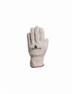 Gant cuir pleine fleur de bovin coupe US Blanc - 1 paire...