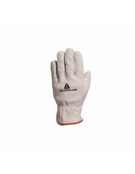 Gant cuir pleine fleur de bovin coupe US Blanc - 1 paire (8 ou 10)
