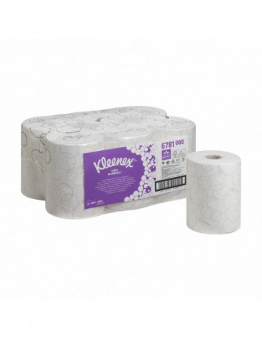 Essuie-mains 2 plis, blanc embossé - KLEENEX...
