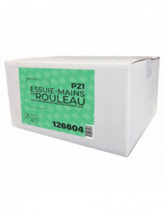 Essuie-mains 2 plis gaufrés collés - ROULEAUX 150 - 150m...