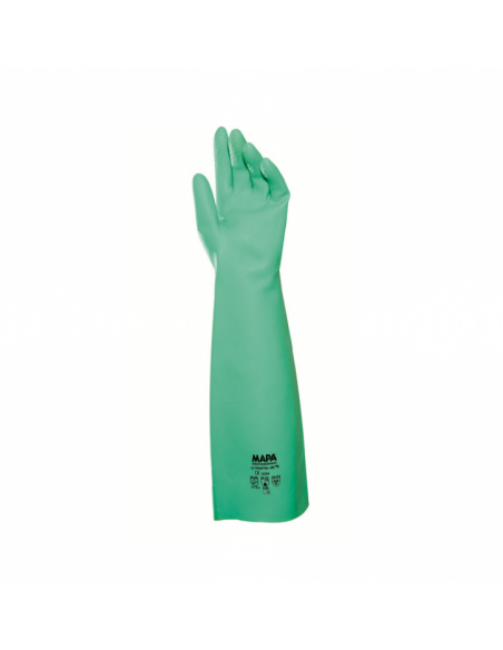 Gant nitrile 46 cm vert - ULTRANITRIL 480 - MAPA - 1 paire (7 à 10)