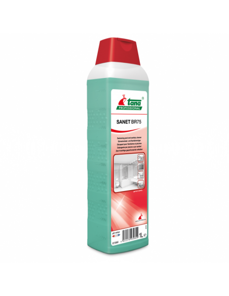 Désincrustant sanitaire concentré - SANET BR75 - Bidon 1L