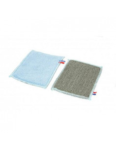 Lavette anti-calcaire en microfibre et laine d'acier -...