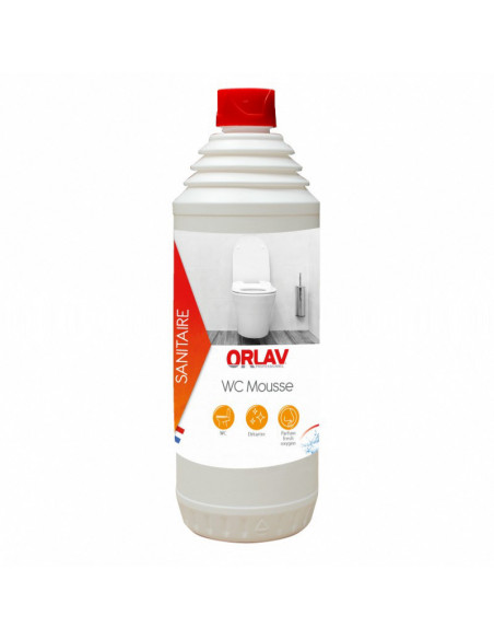 Détartrant surpuissant - WC MOUSSE - ORLAV - Bidon 1L