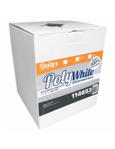 Bobine industrielle non tissée blanc 300...