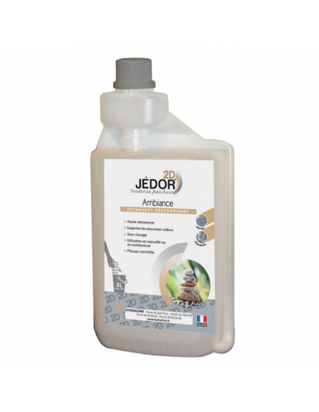 Détergent surodorant 2D JEDOR - Bidon doseur 1L - Carton de 6 bidons