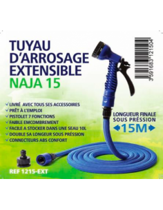 Tuyau d'arrosage extensible de 5 à 10 m - NAJA 10 bleu 2