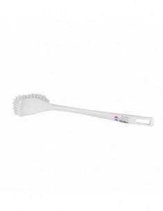 Brosse WC coudée - Monture blanche ou autre couleur