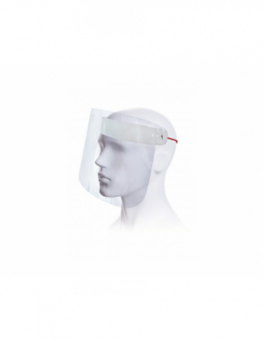 Visière de protection transparente relevable et...
