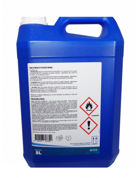 Désinfectant Elispray Virucide - Sans rinçage et prêt à l'emploi - Bidon de 5L