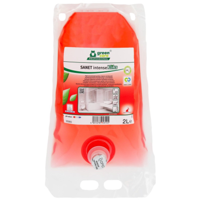 Détartrant sanitaires hautement concentré SANET KLIKS - Lot de 2 poches de 2l