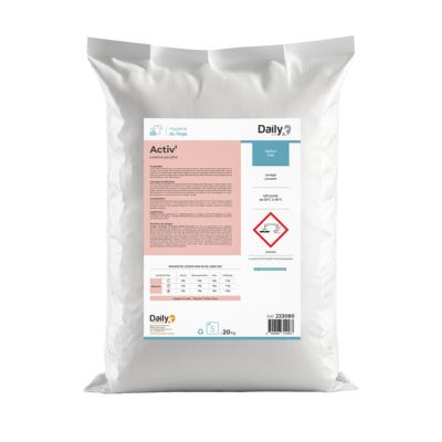 Lessive en poudre tous textiles ACTIV' - Sac de 20 kgs