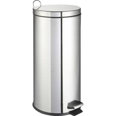 Poubelle à pédale - Inox - 30L