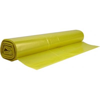 Sac Poubelle 110L Jaune translucide - 30 microns - Carton de 200 Sacs