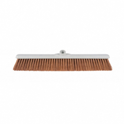 Balai coco 60 cm - Support plastique recyclé - Douille inclinée