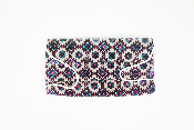 Masque en tissu - Motif aztèque bordeaux - A l'unité 