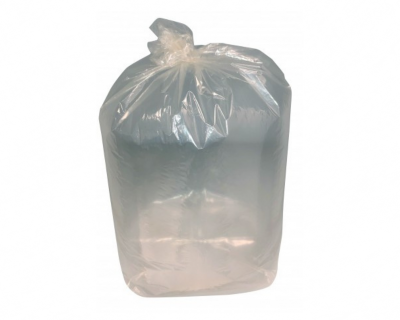 Sac Poubelle 130L Transparent - 55 microns - Carton de 100 Sacs