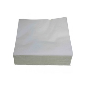 Serviette pure ouate blanche 2 plis 30x30cm - Carton de 3200