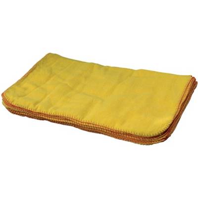 Chamoisine coton jaune - 40x50cm - Sachet de 10