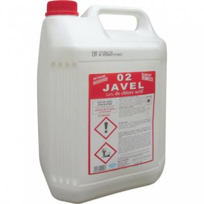 Javel liquide 2,6% - Bidon 5L - Carton de 3 bidons 