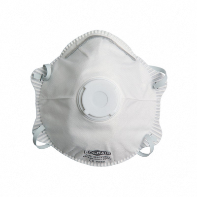 Masque facial FFP2 avec valve - boîte de 10