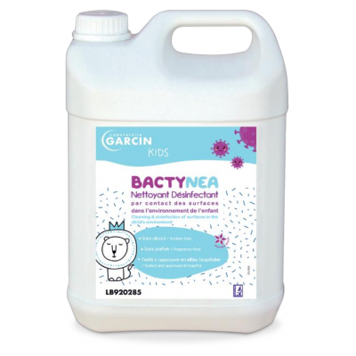 Nettoyant désinfectant surfaces - BACTYNEA KIDS - Laboratoire Garcin - Bidon 5l