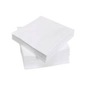 Serviette pure ouate blanche 2 plis 30x30cm - Carton de 4000