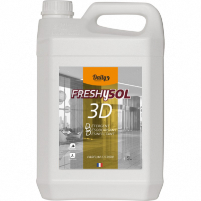 Détergent surodorant désinfectant sols et surfaces FRESHYSOL 3D - Bidon 5l
