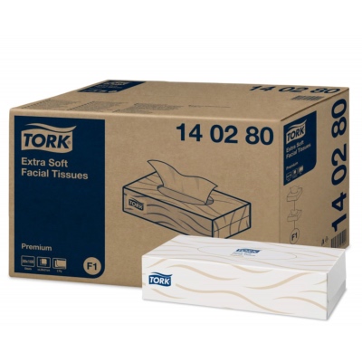 Mouchoirs blanc extra doux - 2 plis - Tork F1 - 30 boîtes de 100 feuilles