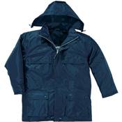 Parka polyester enduit PVC - Bleu marine - Taille S à XXXL