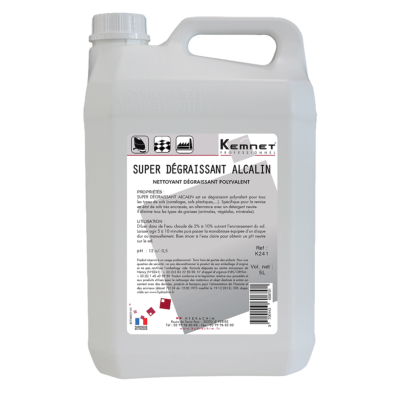Dégraissant alcalin K241 polyvalent KEMNET - Bidon de 5L