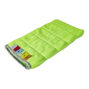 Gant microfibre vert à vitre - DELTA - 14 x 26 cm 200gr/m² - Sachet de 2 gants