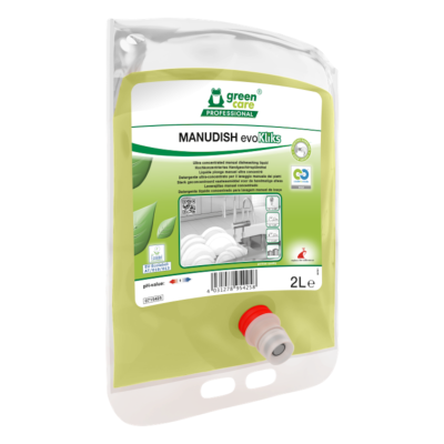 Liquide plonge manuel ultra concentré MANUDISH evoKLIKS - Carton de 2 poches 2l