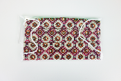 Masque en tissu - Motif aztèque rouge - A l'unité 