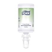 Savon mousse limpide TORK S4 ECOLABEL - Carton de 6 recharges 1l