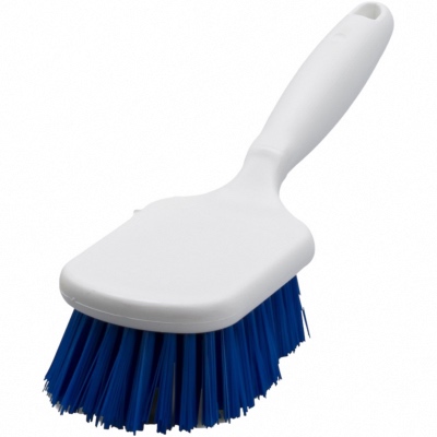 Brosse polyester mi-dur à manche - Gamme alimentaire - Monture 26cm