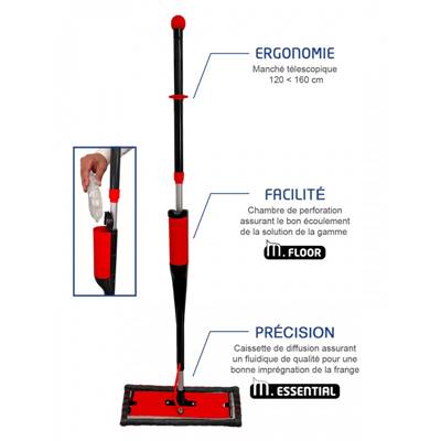 Manche ergonomique pour le lavage des sols - M.SYSTEM poche solution OCCILAB