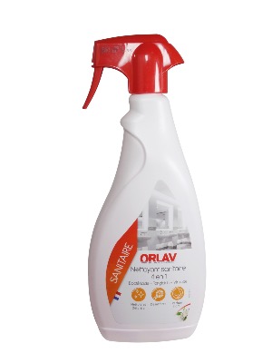 Détartrant désinfectant sanitaires bactéricide 4 en 1 prêt à l'emploi -  ORLAV - Spray 750ml